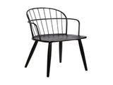 Drylan Steel Framed Side Chair in Black Powder Coated Finish and Black Brushed Wood B2736P511289