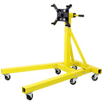 ZUN Folding Engine Stand 2000 LBS Capacity Motor Hoist 360 Degree Adjustable Mounting Head Dolly Mover 77733033