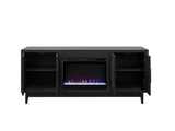 Radiance 75 inch Fireplace TV Stand, for TVs up to 85 inches, Black Finish B108P345210