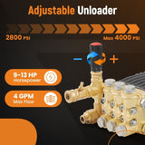 Pressure Washer Pump 4000PSI 4GPM 1" Horizontal Shaft For RSV4G40HDF40EZ 36410889