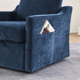 Swivel Arm Chair with Soft Chenille Fabric, Comfy Accent Chair for Living Room. Bedroom .Reading W2671P296993