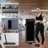 ZUN Treadmill home model small silent foldable electric walking climbing indoor gym special 18976546