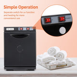 Hot Towel Warmer for Facials Massage, Esthetician Towel Heating Cabinet Black, Aluminum Chamber, 72607372