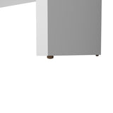 FM FURNITURE Rough Rock Minimalist Home Office Work Desk with Cable Management . White B128P283293