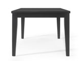 Wood Counter Height Dining Table, Antique Black, 35"D x 59.1"W x 36.5"H N780P503438B