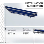 ZUN Electric Awning /Patio Retractable Awning -AS （Prohibited by WalMart） 46070791