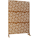 Outdoor & Indoor Privacy Metal Privacy 76" H48" W, Freestanding Decorative Privacy W465P193283