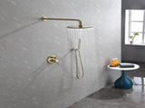 Shower System, Wall Mounted Shower Faucet Set for Bathroom with High Pressure 10" Stainless Steel W2287P182583
