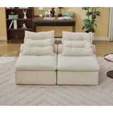 Modular Sofa,No Armrests,At will DIY,Soft Corduroy Fabric,Neck W2108P236840