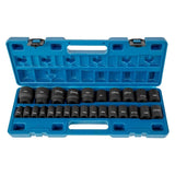 Impact Socket Set 1/2 Inches 26 Piece Impact Sockets, Shallow Socket, 6-Point Sockets, Rugged W3280P326653