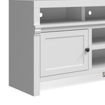 ZUN 75 inch TV Stand Consle for TVs 85 inches, No Assembly Required, White Finish B108P160181