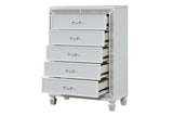 Crystal Chest Made with Wood and Finished in White B00970956