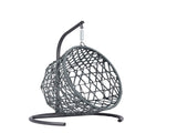 Cat Swing Bed with Stand & Cushion, Cat Egg Chair with Rattan Wicker Appearance, Indoor Hanging 70942259