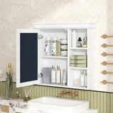 30'' x 28'' Bathroom Medicine Cabinet with Mirror, Wall Mounted Mirror Cabinet with Storage N710P209425K