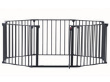 200" Adjustable Safety 8 Panels Play Yard Metal Doorways Fireplace Fence Christmas Tree Fence 11210587