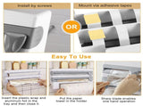 Magnetic Plastic Wrap Dispenser with Cutter - Refillable Aluminum Tin Foil and Plastic Wrap 09447202
