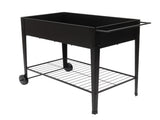 Planting Box With Wheels Black 29008852