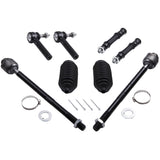 ZUN 12Pcs Suspension Front Lower Control Arms Tierod Kit for GMC Sierra 1500 07-13 09652658