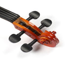 GV100 3/4 Natural color Acoustic Violin Case Bow Rosin Strings Shoulder RestNatural color 68029485