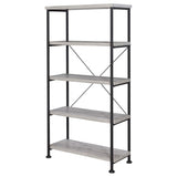 Grey Driftwood 4-shelf Bookcase B062P145557