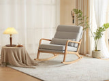 100*65*101cm High Back Belt Waist Pillow Log Color Solid Wood Armrest Backrest Seat Frame Iron Frame 61834508