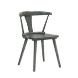 2 Pieces Set Dining Side Chair Rustic Modern Farmhouse Design Retro Design Easy to Assembly W2537P211109