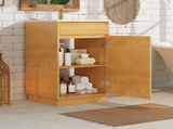 20-inch Bathroom Vanity with Ceramic Sink, Freestanding Single Vanity Set with Soft Closing Door, N710P334910P