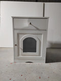 Wooden Pet House Cat Litter Box Enclosure with Drawer, Side Table, Indoor Pet Crate, Cat Home W80863135