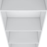 ZUN Zachary White Tier Storage Shelves Bookcase B062P175156