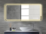 24X40 Inch LED Bathroom Mirror Vanity Mirrors with Front Lights Wall Mounted Anti-Fog Frameless Make W2071137649