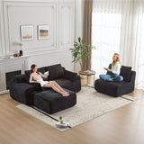 Modern Memory Foam Compressed Sofa,Large Sectional Couches for Living Room,Pet-Friendly Cloud 00806510
