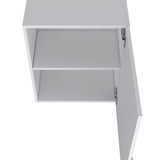 So- Hi Wall Cabinet in Melamine with One Door, White B128P237140