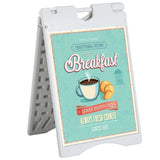 22"x28" Plastic Folding A-Frame Outdoor Advertising Board 61947689
