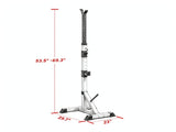 Adjustable Squat Rack Pair, 440lbs Capacity, 53.5"-69.25" Height Range, 2" Steel Barbell Stand with 21789188