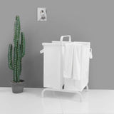 2-Tier Laundry Hamper 110L Large Oxford Basket Sorter with, Lid and Sorting Cards for 19823949