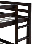 ZUN Solid Wooden , Solid Rubber Wooden Twin over Twin Loft Bed with Ladder ,Upper and Bottom Bed W504P191655