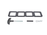 Black Adjustable Trailer Hitch Fits 2.0-Inch Receiver 8" Drop Hitch 08381165
