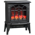 ZUN 750W/1500W 18 inch Electric Fireplace Heater-black （Prohibited by WalMart） 74207341