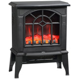 ZUN 750W/1500W 18 inch Electric Fireplace Heater-black （Prohibited by WalMart） 74207341