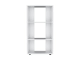 White Bookcase in Melamine with Open Storage B062P290265