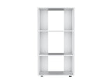White Bookcase in Melamine with Open Storage B062P290265