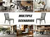 Dining Chairs Set of 4 Modern Velvet Upholstered Chairs with Metal Le gs Adjustable feet for Dining W3851P493953