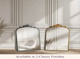 Filigree 20x30 Gold Arched Large Wall Mirror for Bathroom or Living Room 82430139