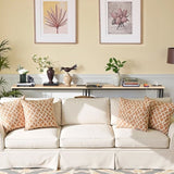 2 Pack 39.4" Narrow Console Sofa Table with Power Outlets and USB Ports, Long Couch Table with Metal 75432596