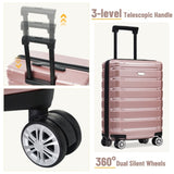 Hardshell Luggage Set 3 Piece, Durable ABSPC Travel Suitcase with Spinner Wheels for Men Women N730P245304R