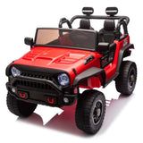 ZUN 24V Two-Seater Kids Ride On Truck Car W/Parents Control,200w*2,Seat width 20.28in,Four-wheel W1396P230273