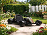 Kids Electric Drift Go Kart 24V, Dual Motor Soft Start Ride-On Kart with PU Wheels,Gray 71549371