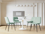 31.5" White Round Dining Table, Tulip Table Kitchen Dining Table 2-4 People with MDF Table Top & 20762417