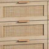 43.31"6-Drawers Rattan Storage Cabinet Rattan Drawer,for Bedroom,Living Room,Natural W75784347