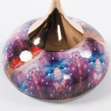 Mermaid Tail End Coffee Table Round Side Table, Modern Metal Pedestal Table, Minimalist Accent Table W2664P232836